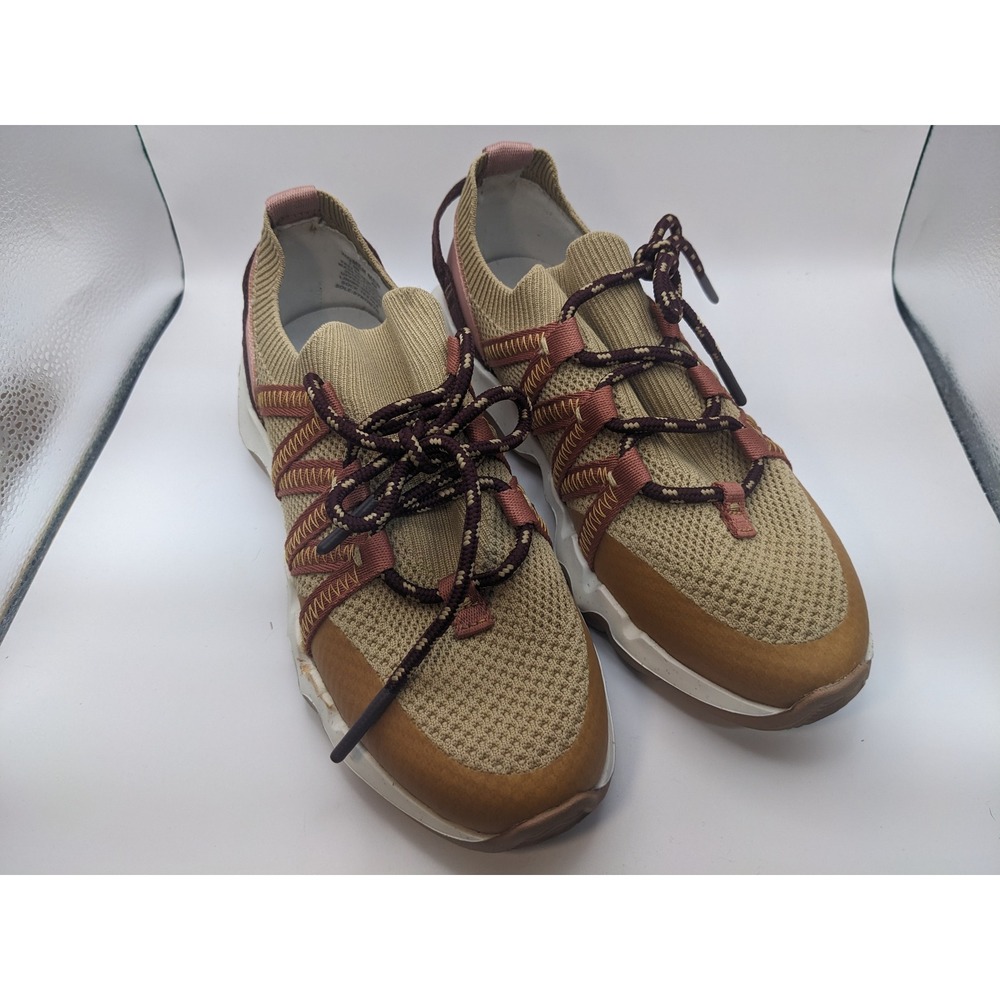Madewell MWL Field Knit Sneakers Womens 7.5 Tan Mauve NF139
